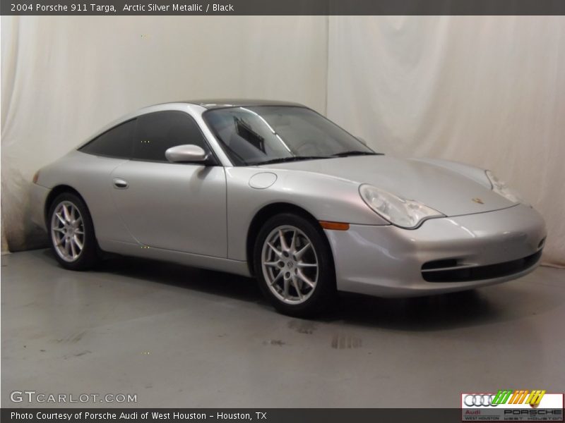 Arctic Silver Metallic / Black 2004 Porsche 911 Targa