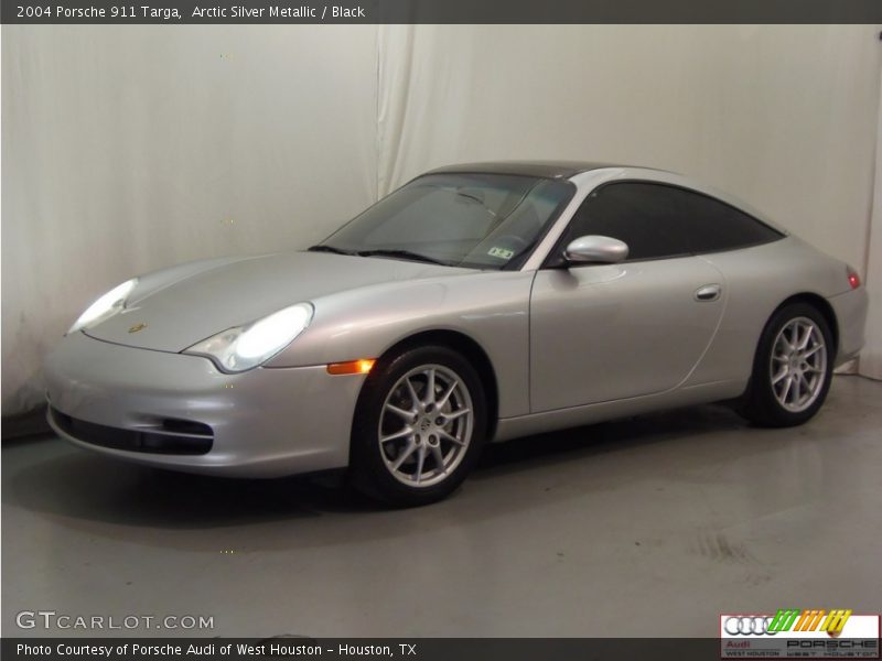 Arctic Silver Metallic / Black 2004 Porsche 911 Targa