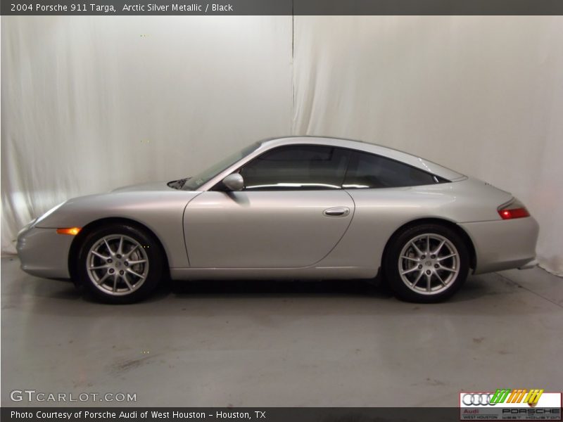 Arctic Silver Metallic / Black 2004 Porsche 911 Targa