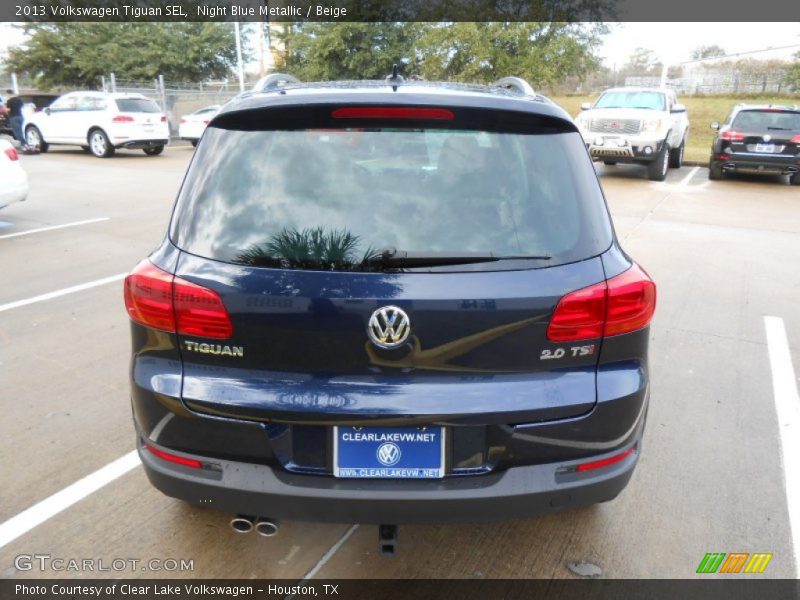 Night Blue Metallic / Beige 2013 Volkswagen Tiguan SEL