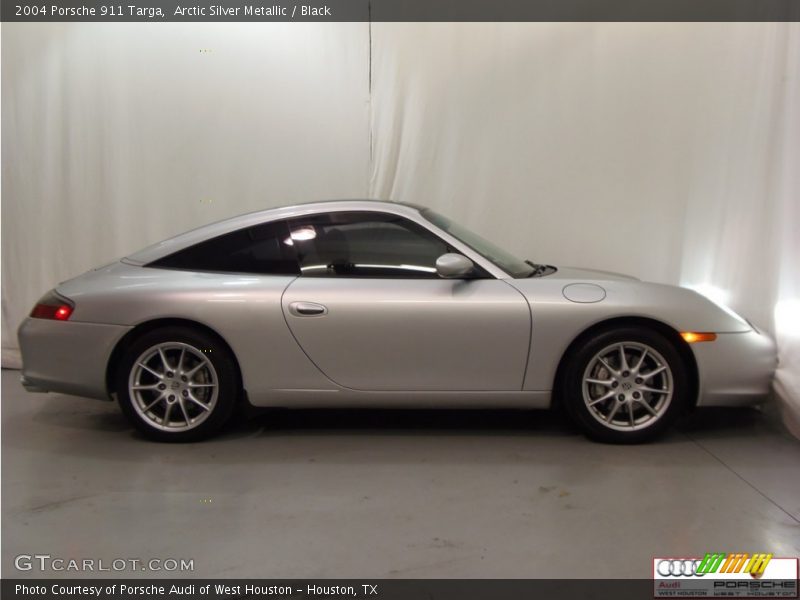 Arctic Silver Metallic / Black 2004 Porsche 911 Targa