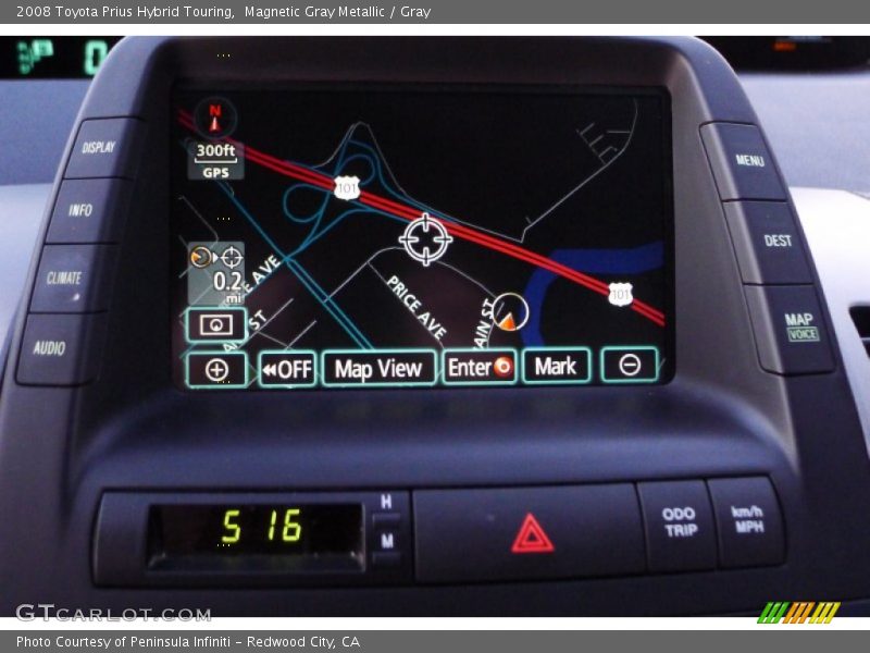 Magnetic Gray Metallic / Gray 2008 Toyota Prius Hybrid Touring