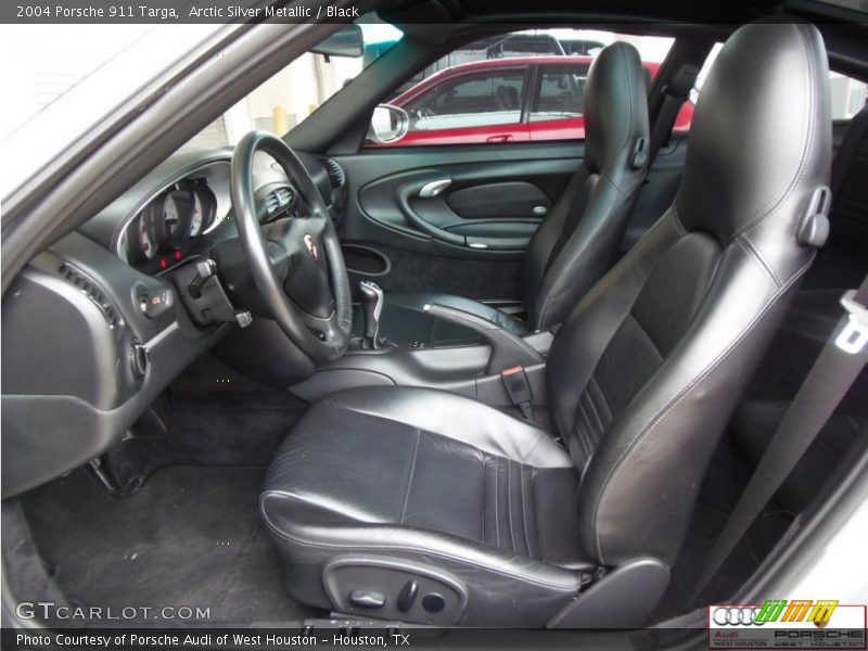 Arctic Silver Metallic / Black 2004 Porsche 911 Targa