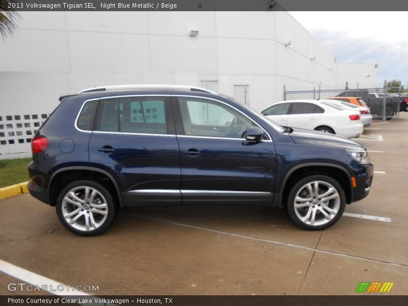 Night Blue Metallic / Beige 2013 Volkswagen Tiguan SEL