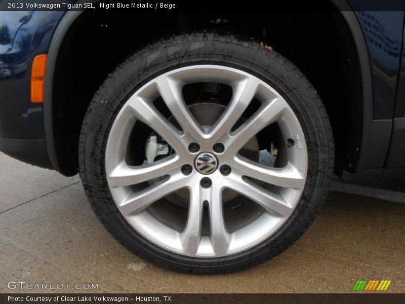 Night Blue Metallic / Beige 2013 Volkswagen Tiguan SEL