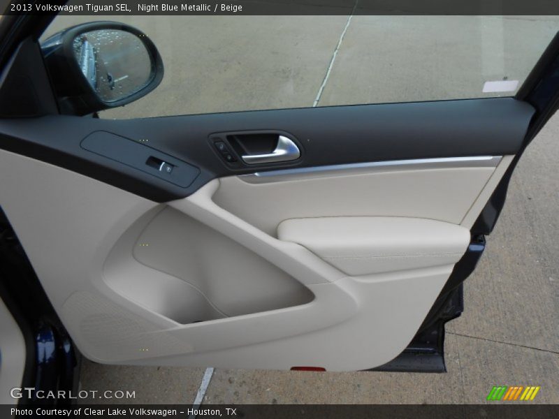 Night Blue Metallic / Beige 2013 Volkswagen Tiguan SEL
