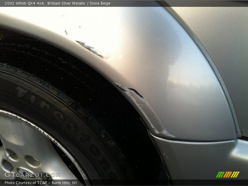 Brilliant Silver Metallic / Stone Beige 2002 Infiniti QX4 4x4