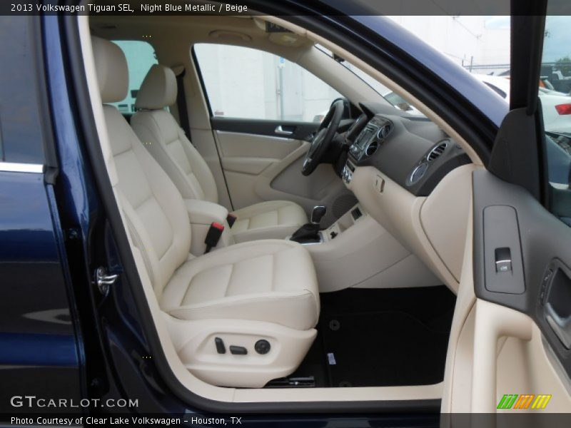 Night Blue Metallic / Beige 2013 Volkswagen Tiguan SEL