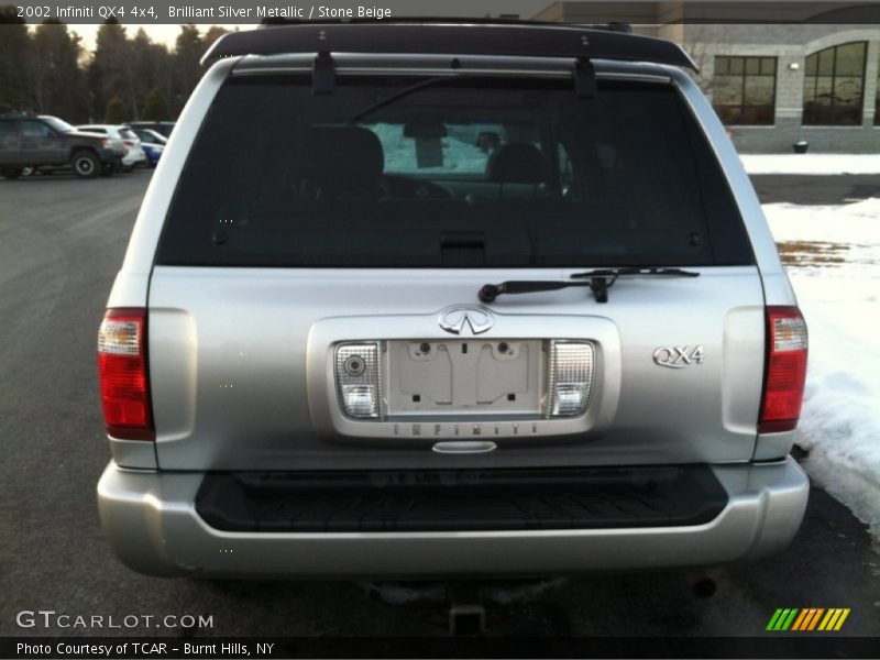 Brilliant Silver Metallic / Stone Beige 2002 Infiniti QX4 4x4