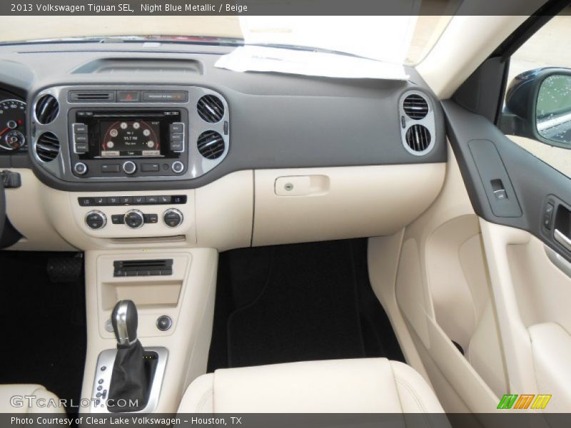 Night Blue Metallic / Beige 2013 Volkswagen Tiguan SEL