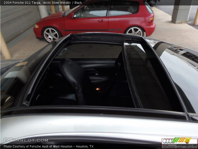 Arctic Silver Metallic / Black 2004 Porsche 911 Targa