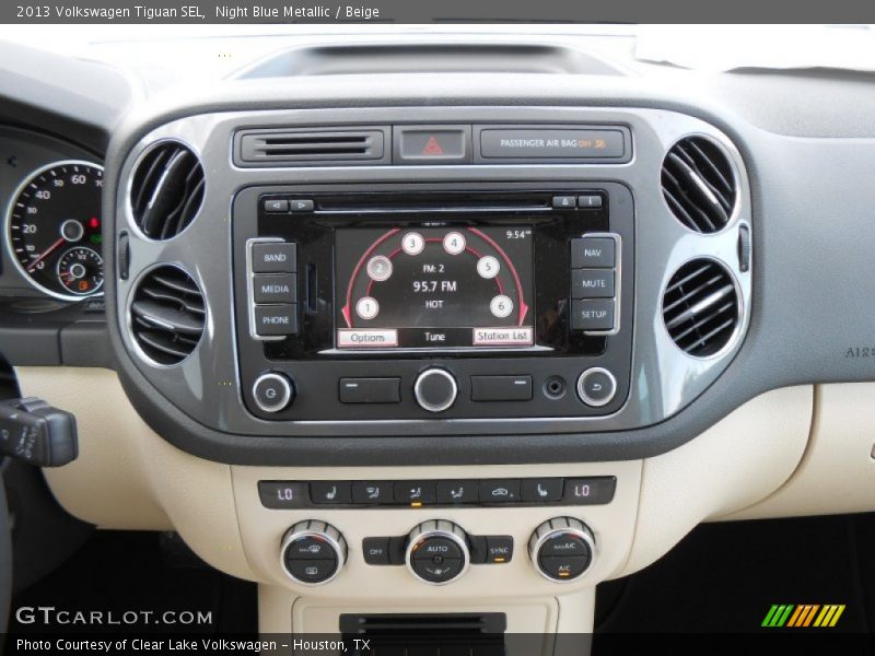Night Blue Metallic / Beige 2013 Volkswagen Tiguan SEL