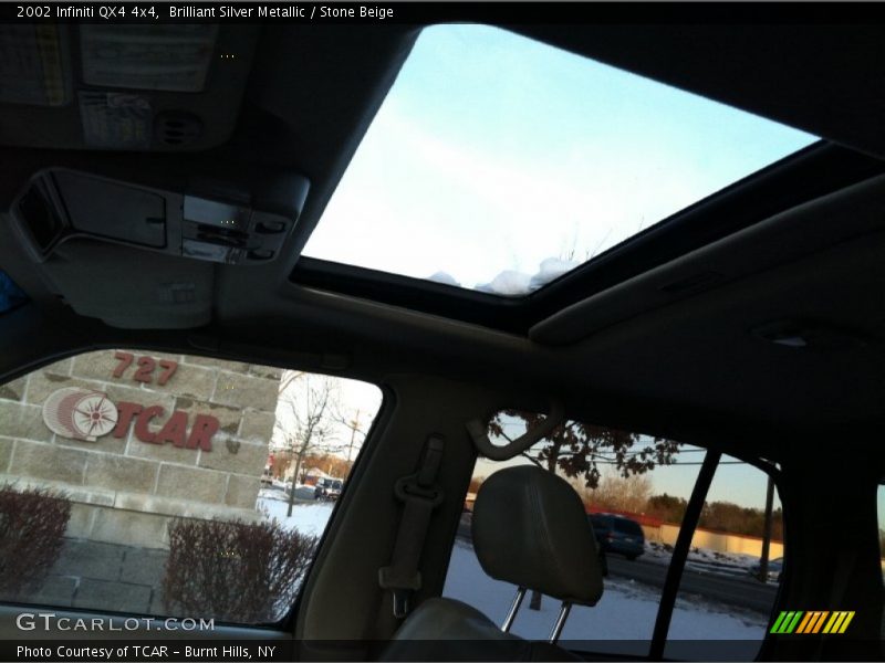 Brilliant Silver Metallic / Stone Beige 2002 Infiniti QX4 4x4