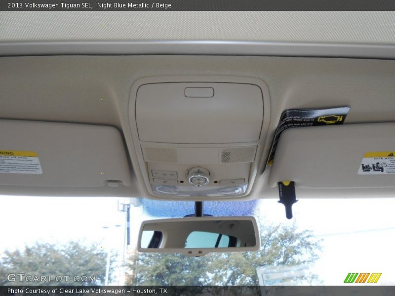Night Blue Metallic / Beige 2013 Volkswagen Tiguan SEL