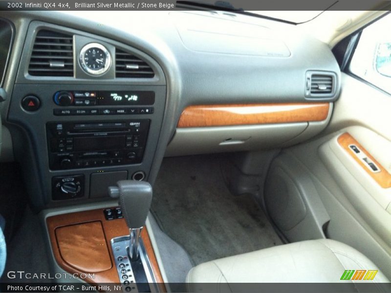 Brilliant Silver Metallic / Stone Beige 2002 Infiniti QX4 4x4