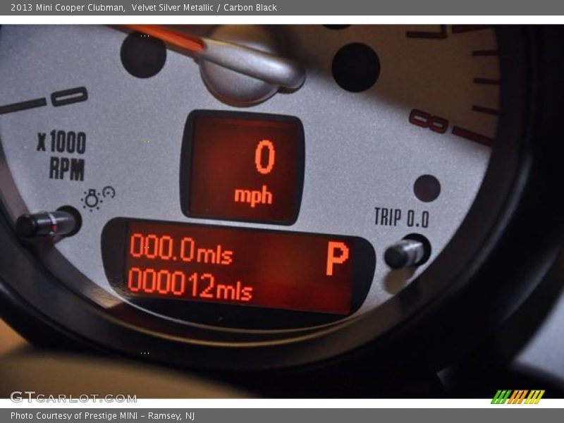 Velvet Silver Metallic / Carbon Black 2013 Mini Cooper Clubman