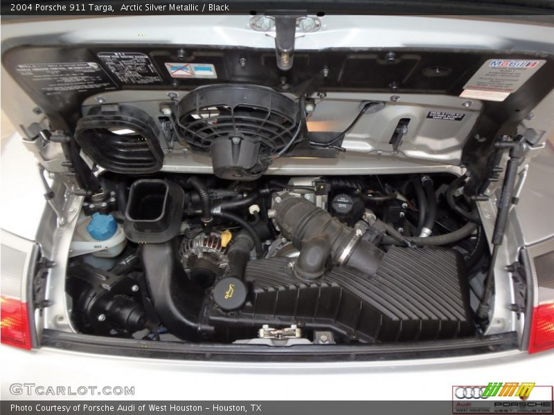 Arctic Silver Metallic / Black 2004 Porsche 911 Targa