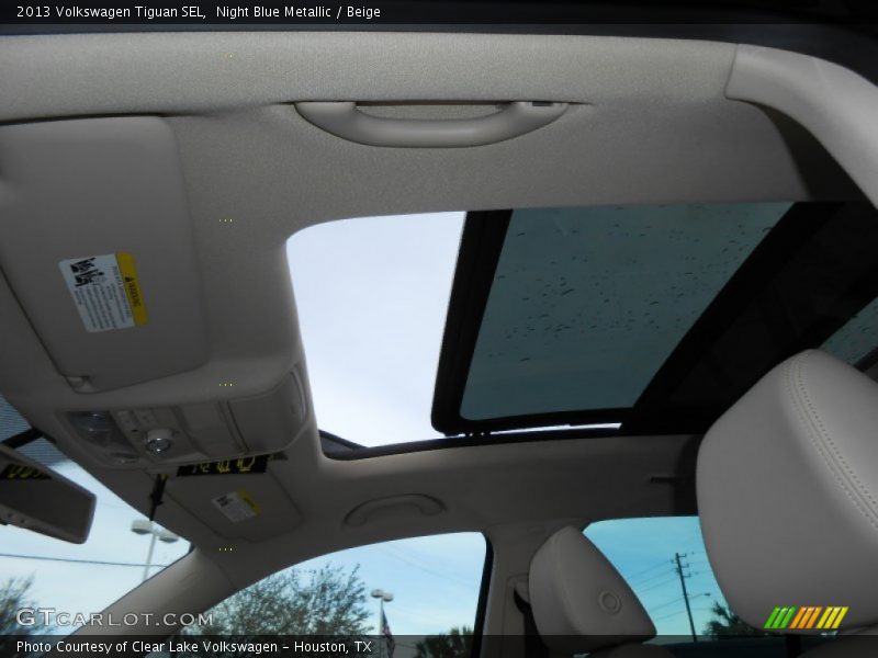 Night Blue Metallic / Beige 2013 Volkswagen Tiguan SEL