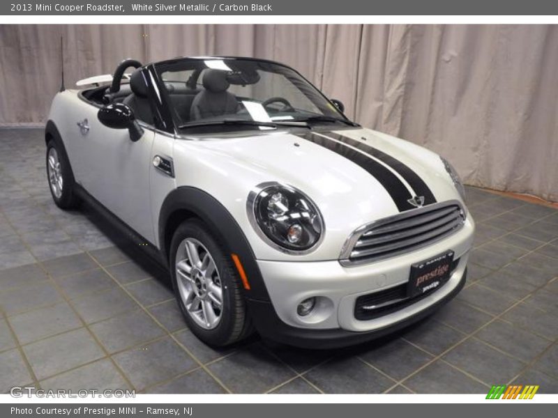 White Silver Metallic / Carbon Black 2013 Mini Cooper Roadster