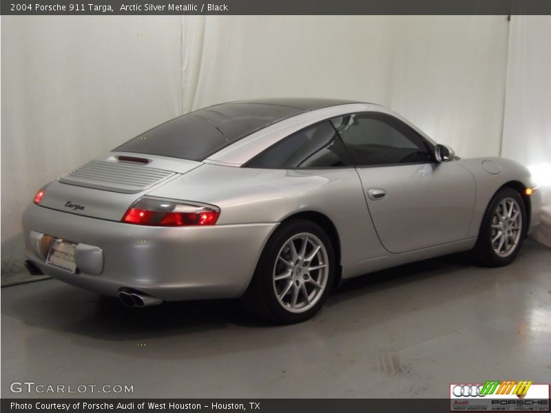 Arctic Silver Metallic / Black 2004 Porsche 911 Targa