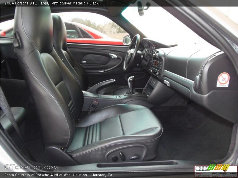 Arctic Silver Metallic / Black 2004 Porsche 911 Targa
