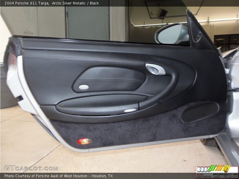 Arctic Silver Metallic / Black 2004 Porsche 911 Targa