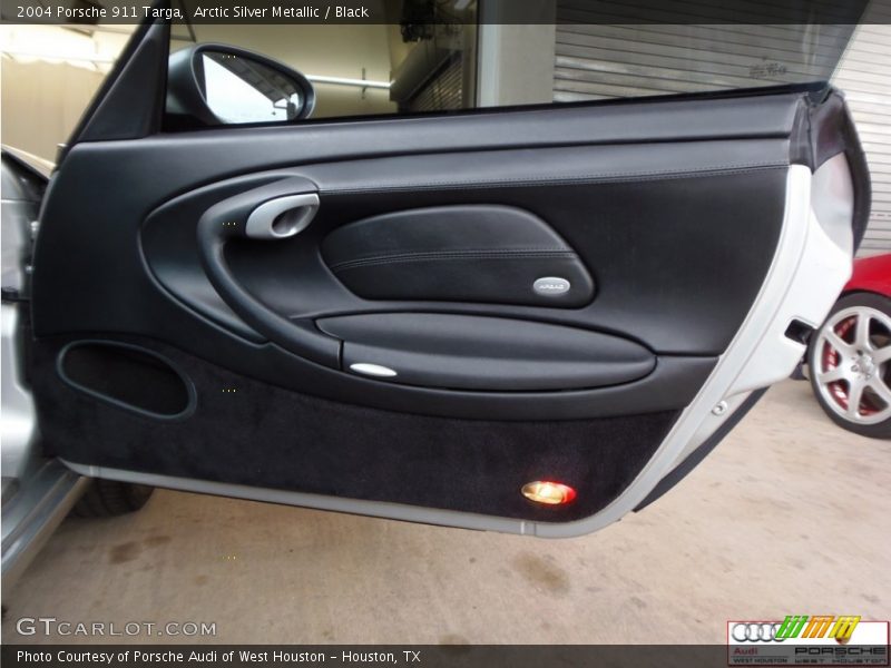Arctic Silver Metallic / Black 2004 Porsche 911 Targa