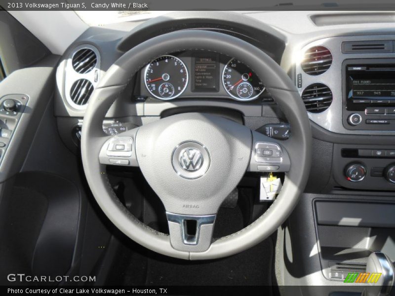 Candy White / Black 2013 Volkswagen Tiguan S