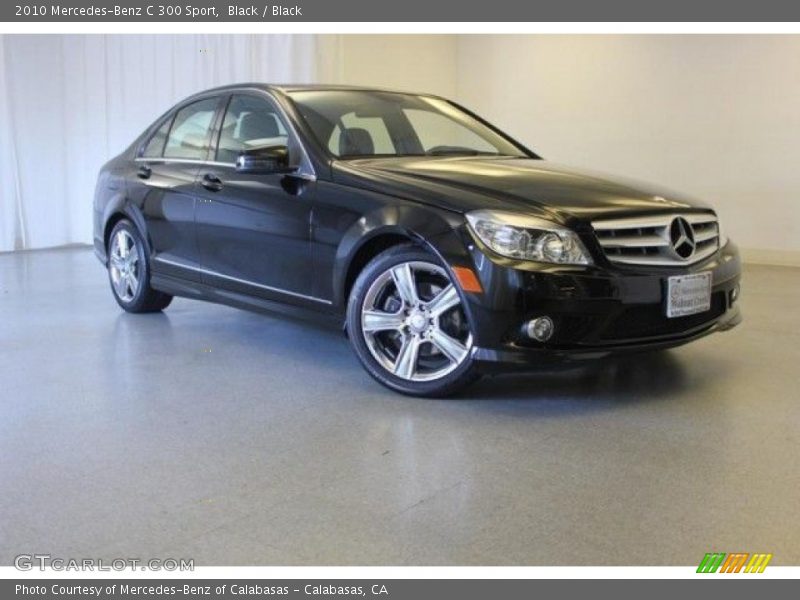 Black / Black 2010 Mercedes-Benz C 300 Sport