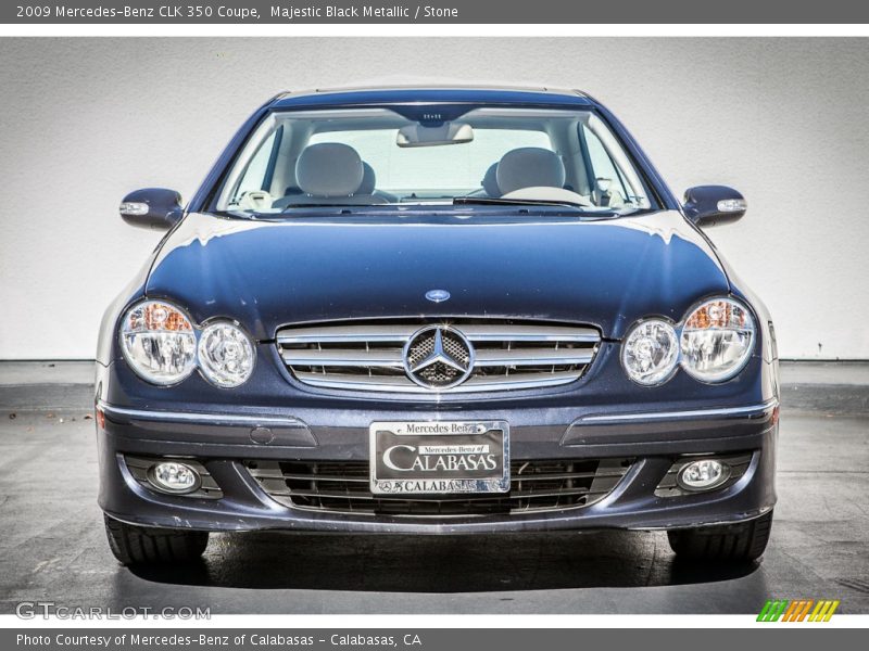 Majestic Black Metallic / Stone 2009 Mercedes-Benz CLK 350 Coupe