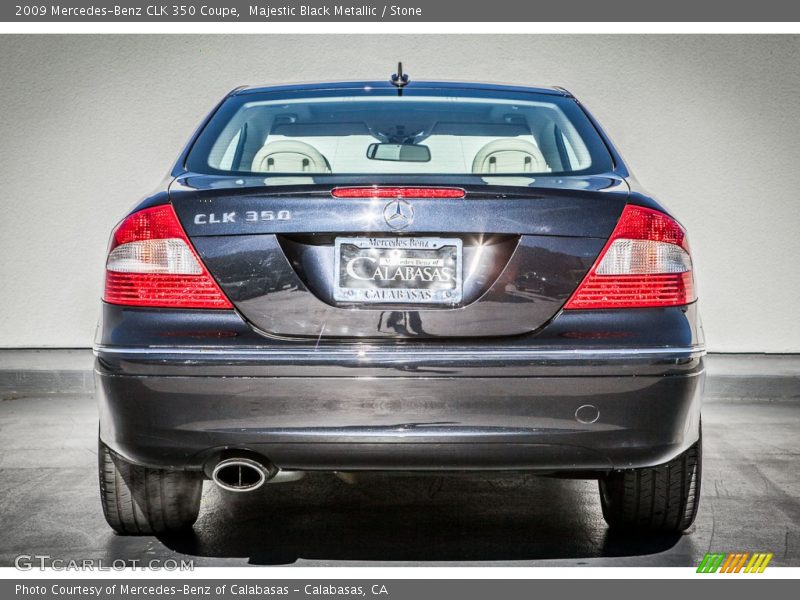 Majestic Black Metallic / Stone 2009 Mercedes-Benz CLK 350 Coupe