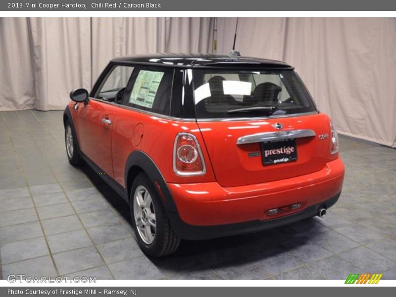 Chili Red / Carbon Black 2013 Mini Cooper Hardtop
