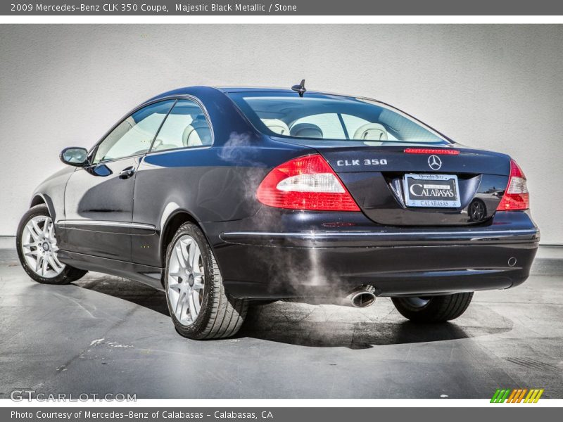 Majestic Black Metallic / Stone 2009 Mercedes-Benz CLK 350 Coupe