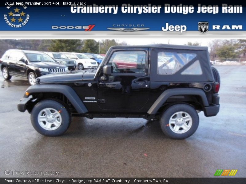 Black / Black 2013 Jeep Wrangler Sport 4x4
