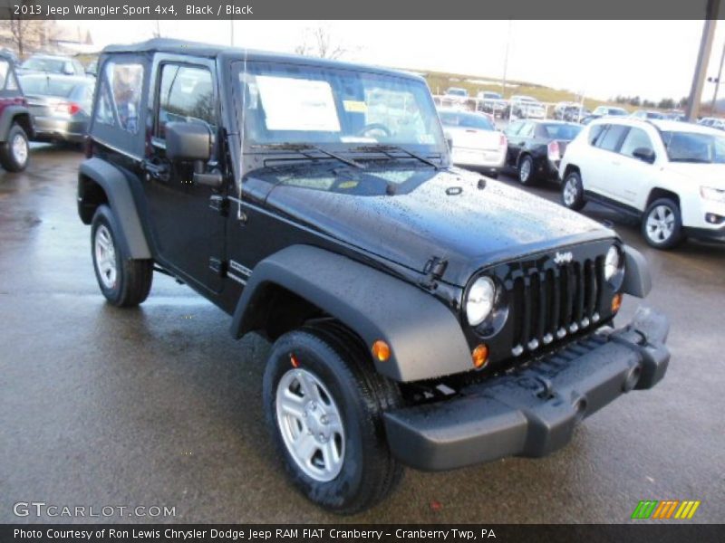 Black / Black 2013 Jeep Wrangler Sport 4x4