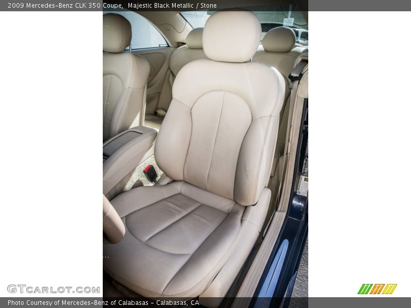 Majestic Black Metallic / Stone 2009 Mercedes-Benz CLK 350 Coupe
