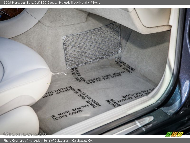 Majestic Black Metallic / Stone 2009 Mercedes-Benz CLK 350 Coupe