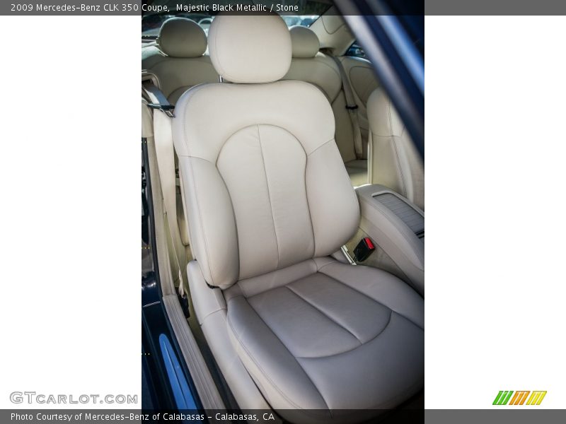 Majestic Black Metallic / Stone 2009 Mercedes-Benz CLK 350 Coupe