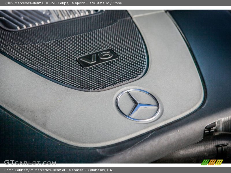 Majestic Black Metallic / Stone 2009 Mercedes-Benz CLK 350 Coupe