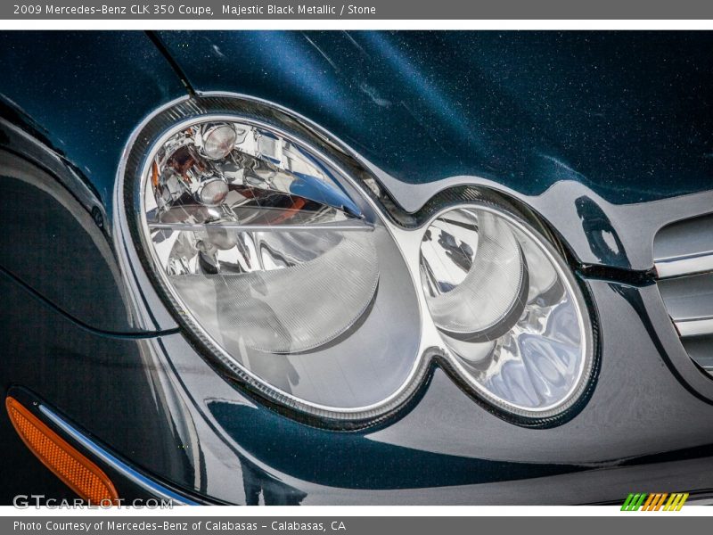 Majestic Black Metallic / Stone 2009 Mercedes-Benz CLK 350 Coupe