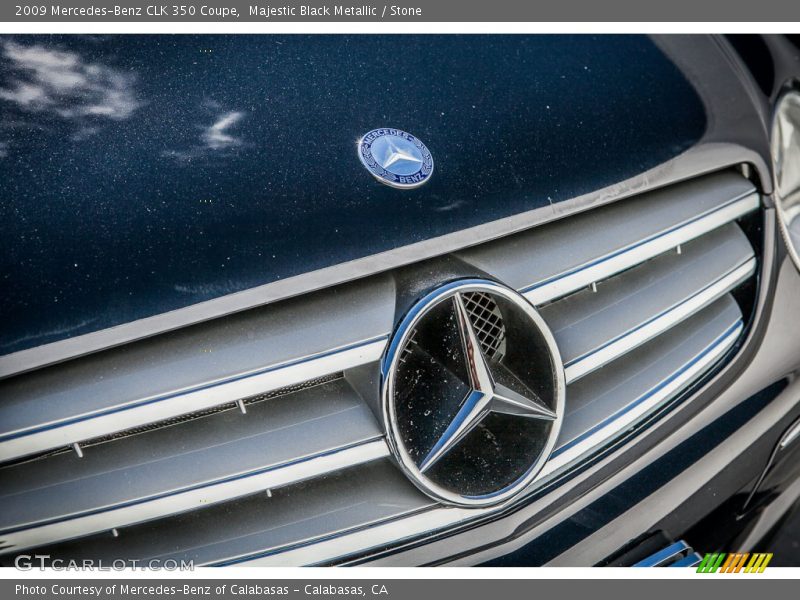 Majestic Black Metallic / Stone 2009 Mercedes-Benz CLK 350 Coupe