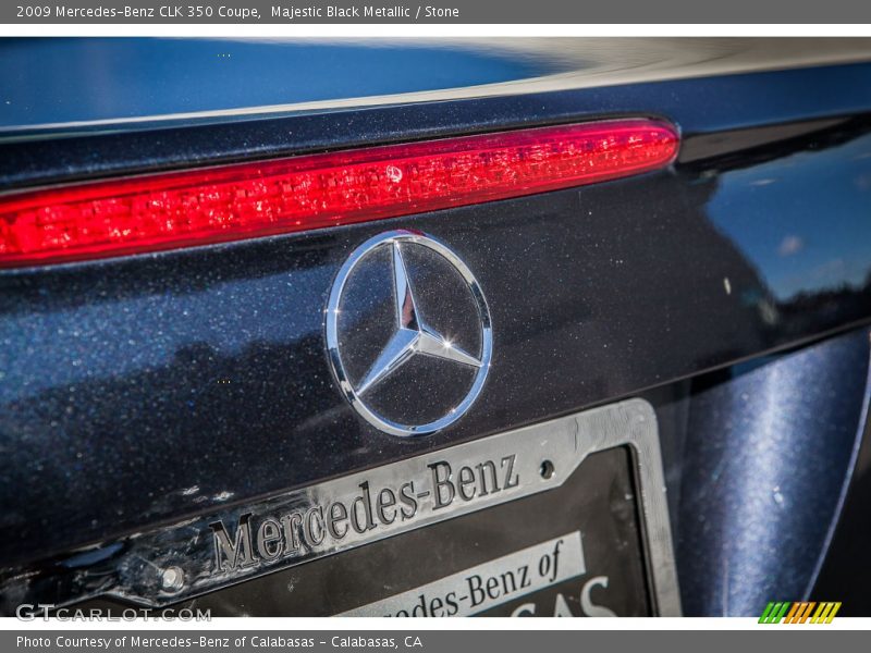 Majestic Black Metallic / Stone 2009 Mercedes-Benz CLK 350 Coupe