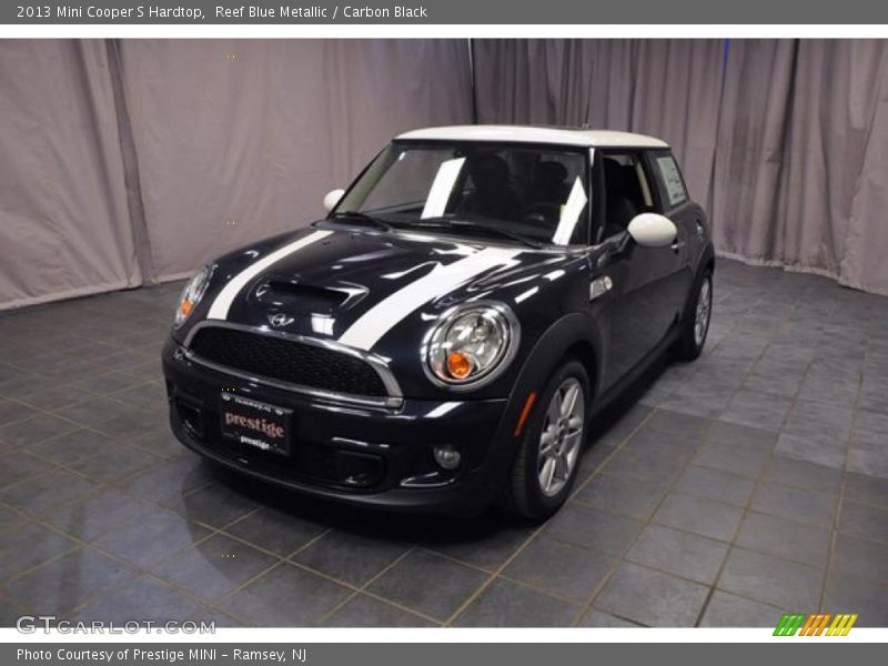 Reef Blue Metallic / Carbon Black 2013 Mini Cooper S Hardtop