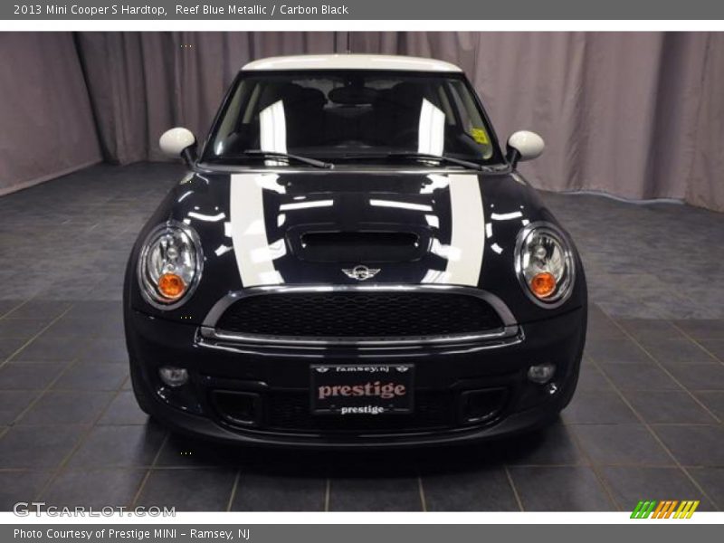 Reef Blue Metallic / Carbon Black 2013 Mini Cooper S Hardtop