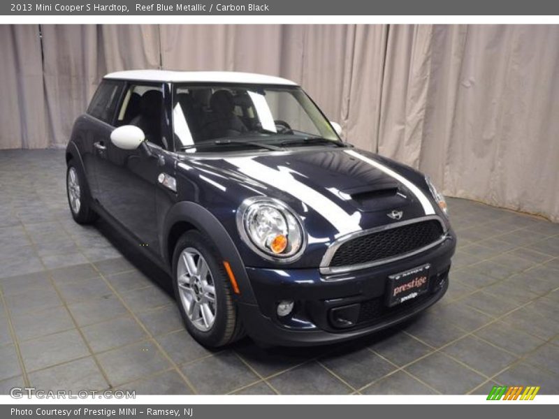 Reef Blue Metallic / Carbon Black 2013 Mini Cooper S Hardtop