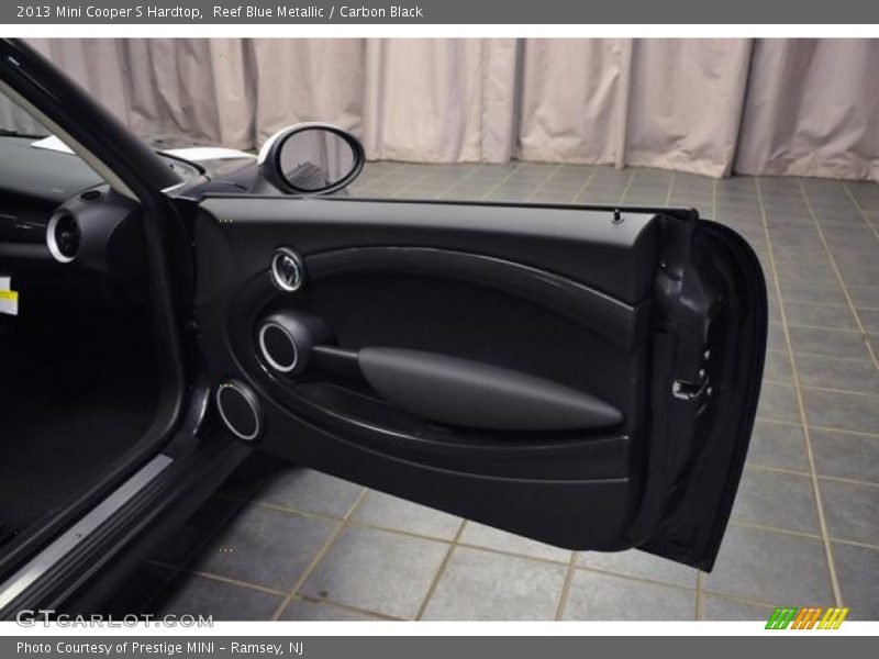 Reef Blue Metallic / Carbon Black 2013 Mini Cooper S Hardtop
