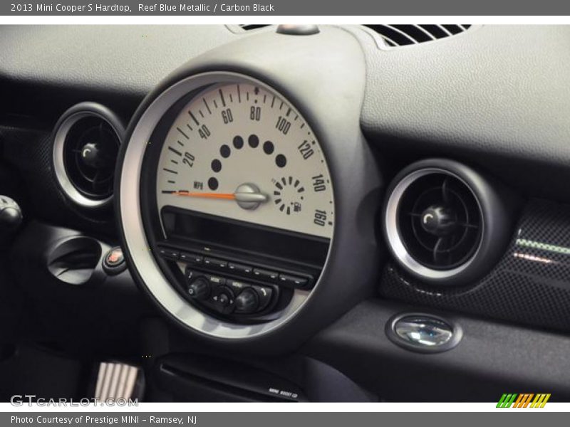 Reef Blue Metallic / Carbon Black 2013 Mini Cooper S Hardtop