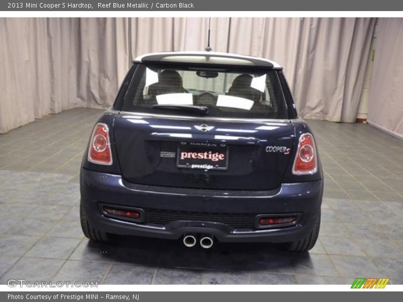 Reef Blue Metallic / Carbon Black 2013 Mini Cooper S Hardtop