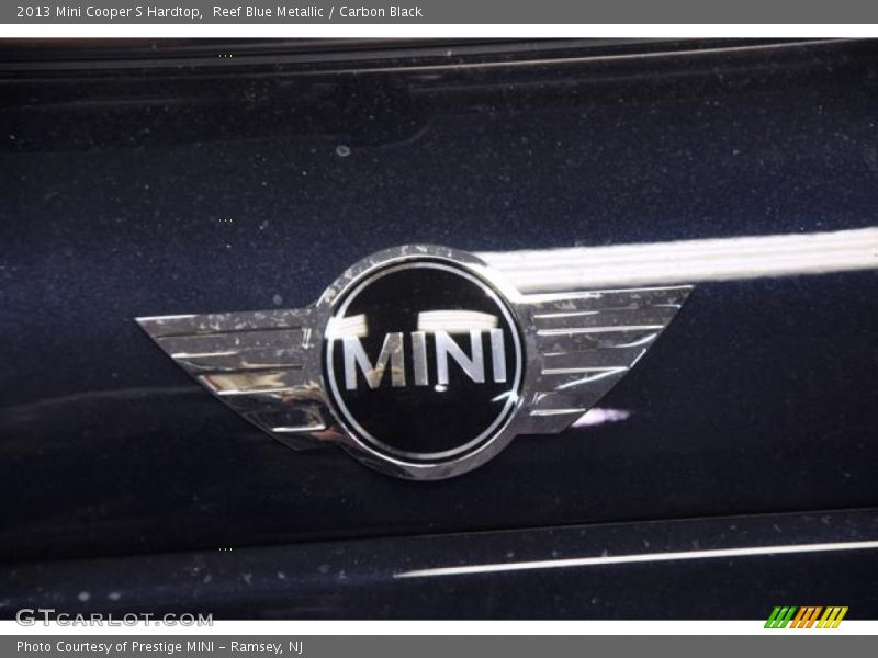 Reef Blue Metallic / Carbon Black 2013 Mini Cooper S Hardtop