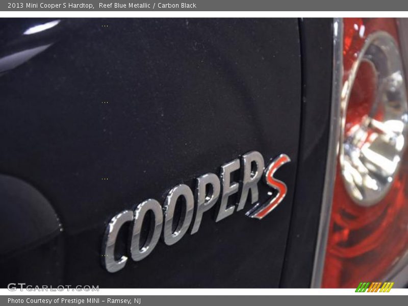 Reef Blue Metallic / Carbon Black 2013 Mini Cooper S Hardtop
